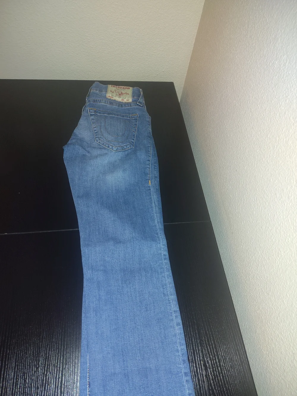 True Religion Men's Light Blue Relaxed Fit Jeans